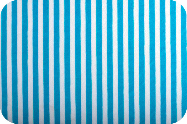 Striped Cuddle Print Azure/White